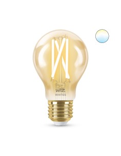 WiZ Lampadina Smart Filament Ambrata Dimmerabile Luce Bianca da Calda a Fredda Attacco E27 50W Goccia