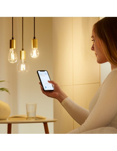 WiZ Lampadina Smart Filament Dimmerabile Luce Bianca da Calda a Fredda Attacco E27 60W Edison