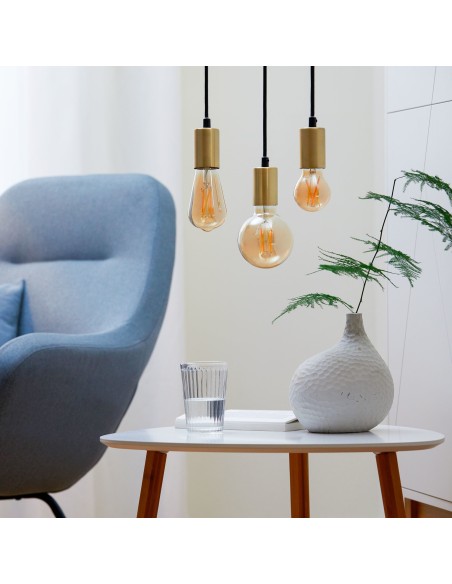 WiZ Lampadina Smart Filament Ambrata Dimmerabile Luce Bianca da Calda a Fredda Attacco E27 50W Edison