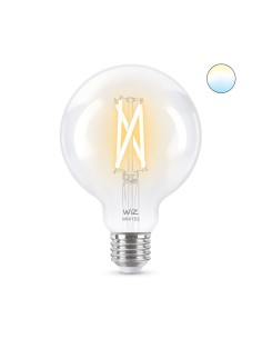 WiZ Lampadina Smart Filament Dimmerabile Luce Bianca da Calda a Fredda Attacco E27 60W Globo