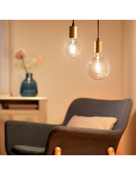 WiZ Lampadina Smart Filament Dimmerabile Luce Bianca da Calda a Fredda Attacco E27 60W Globo