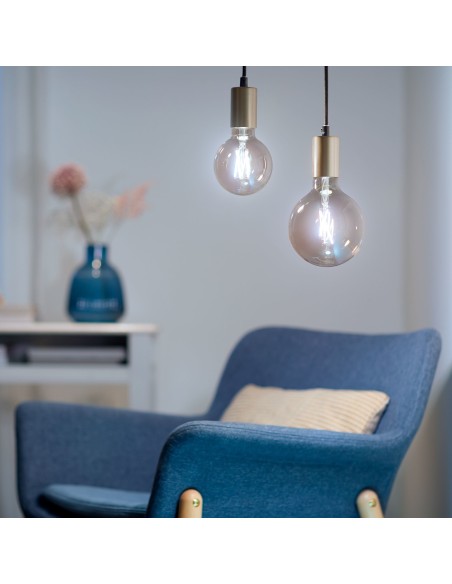 WiZ Lampadina Smart Filament Ambrata Dimmerabile Luce Bianca da Calda a Fredda Attacco E27 50W Globo