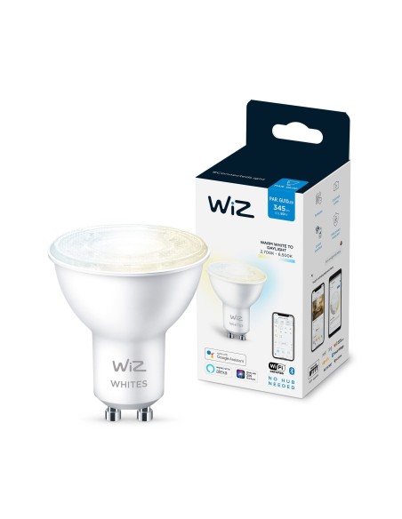 WiZ Lampadina Smart Dimmerabile Luce Bianca da Calda a Fredda Attacco GU10 50W