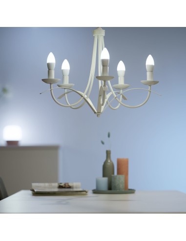 WiZ Lampadina Smart Dimmerabile Luce Bianca Calda AttaccoE14 40W Candela
