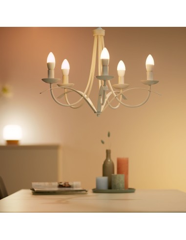 WiZ Lampadina Smart Dimmerabile Luce Bianca o Colorata Attacco E14 40W Candela
