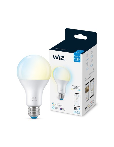 WiZ Lampadina Smart Dimmerabile Luce Bianca da Calda a Fredda Attacco E27 100W Goccia