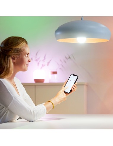 WiZ Lampadina Smart Dimmerabile Luce Bianca o Colorata Attacco E27 100W Goccia