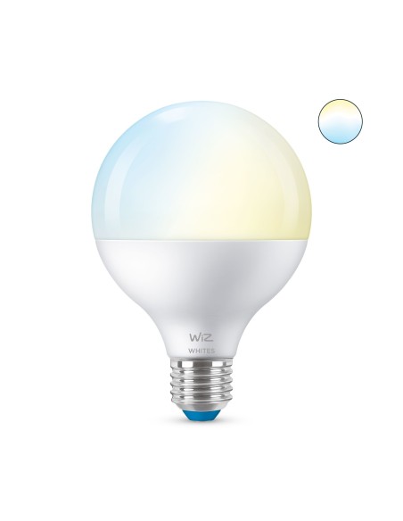 WiZ Lampadina Smart Dimmerabile Luce Bianca da Calda a Fredda Attacco E27 75W Globo