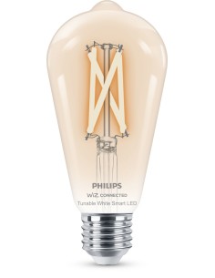 Philips LED Lampadina Smart Filament Dimmerabile Luce Bianca da Calda a Fredda Attacco E27 60W Edison