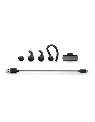 Philips TAA3206BK 00 Cuffie Bluetooth con Microfono per Sport e Fitness, Resistenti al Sudore e alla Polvere, Cavo Riflettente,
