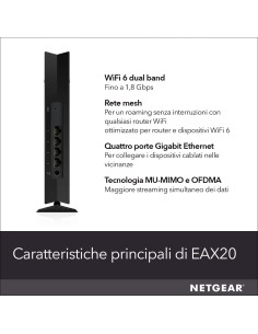 NETGEAR EAX20 Ripetitore WiFi Mesh a 4 stream 2