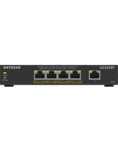 NETGEAR 5-Port Gigabit Ethernet PoE+ Plus Switch (GS305EP) Gestito L2 L3 Gigabit Ethernet (10 100 1000) Supporto Power over 2