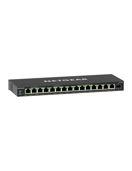 NETGEAR GS316EP-100PES switch di rete Gestito Gigabit Ethernet (10 100 1000) Supporto Power over Ethernet (PoE) Nero