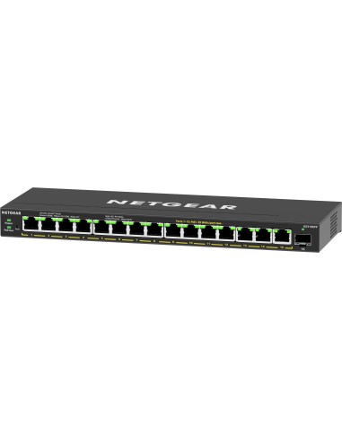 NETGEAR 16-Port High-Power PoE+ Gigabit Ethernet Plus Switch (231W) with 1 SFP port (GS316EPP) Gestito Supporto Power over