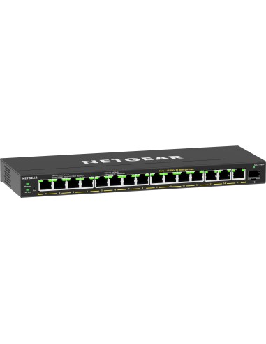 NETGEAR 16-Port High-Power PoE+ Gigabit Ethernet Plus Switch (231W) with 1 SFP port (GS316EPP) Gestito Supporto Power over