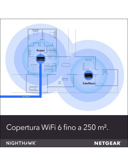 NETGEAR MK62-100PES moltiplicatore di rete Ricevitore e trasmettitore di rete Nero 10, 100, 1000 Mbit s