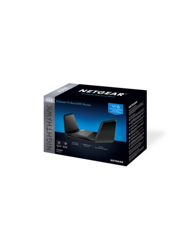 NETGEAR Nighthawk Tri-Band AX8 8-Stream AX6600 WiFi 6 Router (RAX70) router wireless Gigabit Ethernet Banda tripla (2.4 GHz 5