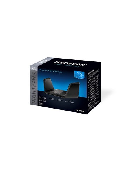 NETGEAR Nighthawk Tri-Band AX8 8-Stream AX6600 WiFi 6 Router (RAX70) router wireless Gigabit Ethernet Banda tripla (2.4 GHz 5
