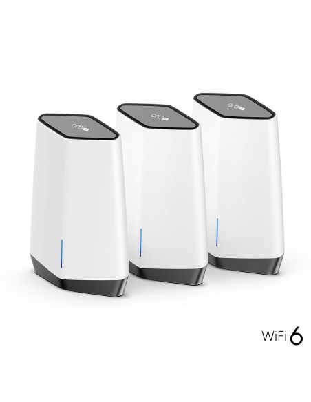 NETGEAR Orbi Pro WiFi 6 Tri-band Mesh System (SXK80B3) Banda tripla (2.4 GHz 5 GHz 5 GHz) Wi-Fi 6 (802.11ax) Grigio, Bianco 14