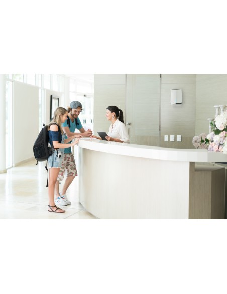 NETGEAR Orbi Pro WiFi 6 Tri-band Mesh System Satelite (SXS80) Banda tripla (2.4 GHz 5 GHz 5 GHz) Wi-Fi 6 (802.11ax) Grigio,