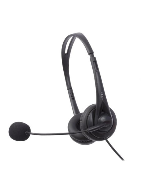 Lindy 20397 cuffia e auricolare Cablato A Padiglione Musica e Chiamate Nero