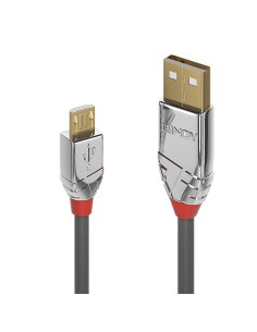 Lindy 36654 cavo USB 5 m USB 2.0 USB A Micro-USB B Grigio