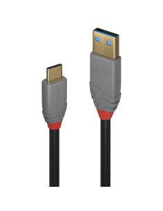 Lindy 36910 cavo USB 0,5 m USB C USB A Nero, Grigio