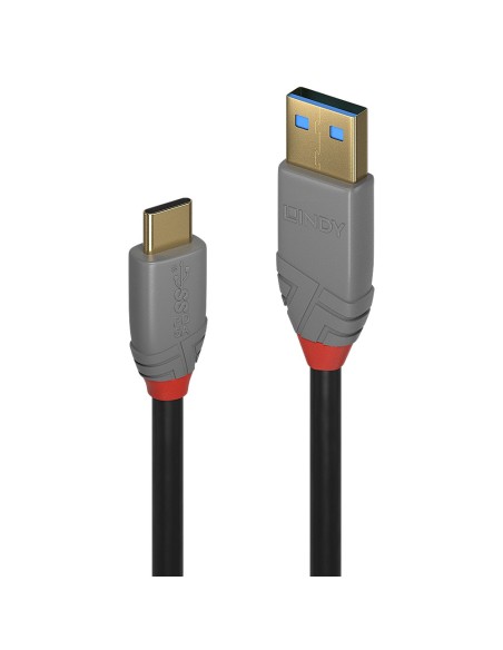 Lindy 36910 cavo USB 0,5 m USB C USB A Nero, Grigio