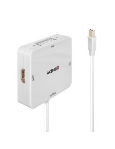 Lindy 38297 cavo e adattatore video 0,15 m Mini DisplayPort DVI-D + VGA (D-Sub) + HDMI Bianco