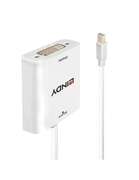 Lindy 38308 cavo e adattatore video 0,1 m DVI-I Mini DisplayPort Bianco