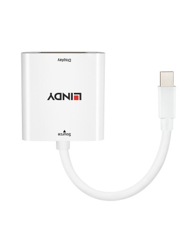 Lindy 38308 cavo e adattatore video 0,1 m DVI-I Mini DisplayPort Bianco