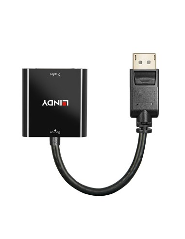 Lindy 38314 cavo e adattatore video 1 m DisplayPort DVI-I Nero