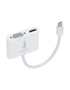 Lindy 41070 cavo e adattatore video Mini DisplayPort HDMI + VGA (D-Sub) Bianco