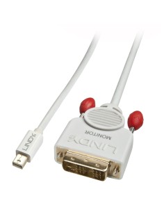 Lindy 41955 cavo e adattatore video 0,5 m Mini DisplayPort DVI-D Bianco 2