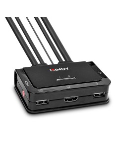 Lindy 42345 switch per keyboard-video-mouse (kvm) Montaggio rack Nero 2