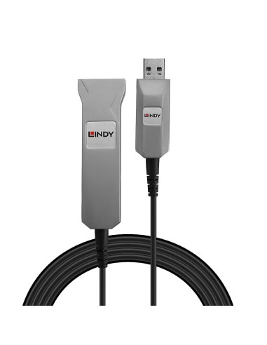 Lindy 42701 cavo USB 50 m USB 3.2 Gen 1 (3.1 Gen 1) USB A Nero, Argento