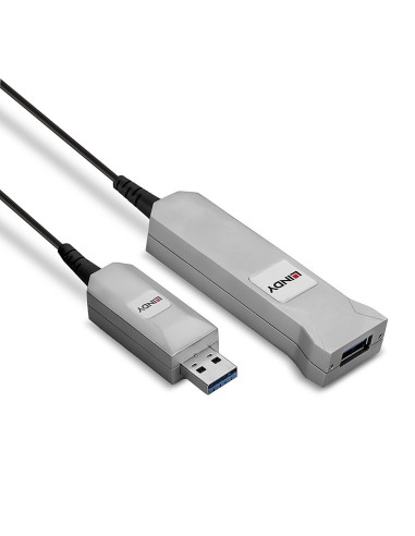 Lindy 42701 cavo USB 50 m USB 3.2 Gen 1 (3.1 Gen 1) USB A Nero, Argento