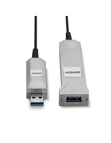 Lindy 42701 cavo USB 50 m USB 3.2 Gen 1 (3.1 Gen 1) USB A Nero, Argento