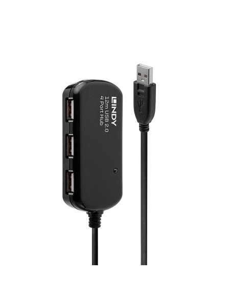 Lindy 42783 hub di interfaccia 480 Mbit s Nero