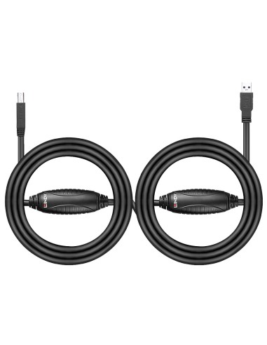 Lindy 43098 cavo USB 10 m USB 3.2 Gen 1 (3.1 Gen 1) USB A USB B Nero