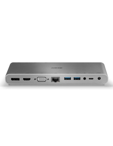Lindy 43226 replicatore di porte e docking station per notebook Cablato USB 3.2 Gen 1 (3.1 Gen 1) Type-C Argento