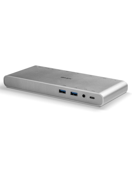 Lindy 43226 replicatore di porte e docking station per notebook Cablato USB 3.2 Gen 1 (3.1 Gen 1) Type-C Argento