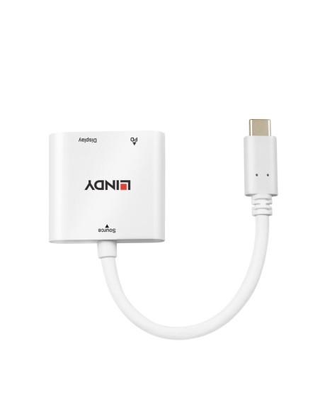 Lindy 43272 adattatore grafico USB 3840 x 2160 Pixel Bianco