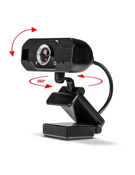 Lindy 43300 webcam 1920 x 1080 Pixel USB 2.0 Nero