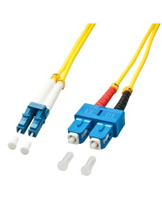 Lindy 47474 cavo a fibre ottiche 10 m LC SC OS2 Giallo