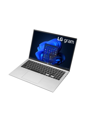 LG Gram 16Z90P Notebook 16" - Windows 11, Intel i7 Evo, 16GB RAM, 512GB SSD, solo 1190g di peso, Quartz Silver