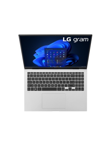LG Gram 16Z90P Notebook 16" - Windows 11, Intel i7 Evo, 16GB RAM, 512GB SSD, solo 1190g di peso, Quartz Silver