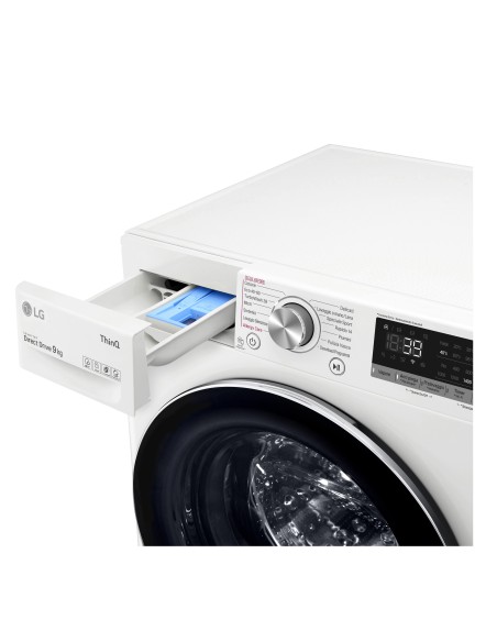 LG F4WV709S2E Lavatrice Intelligente AIDD 9kg Vapore TurboWash 360 1400 Giri min Carica frontale Classe A