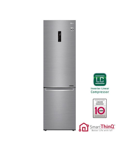 LG GBB72PZDFN frigorifero con congelatore Libera installazione 384 L D Acciaio inossidabile
