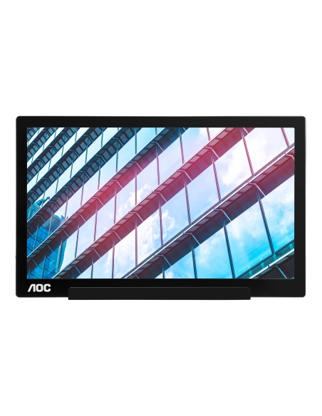 AOC 01 Series I1601P Monitor PC 39,6 cm (15.6") 1920 x 1080 Pixel Full HD LED Argento, Nero